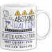 Plattenladenbesitzerin Tasse Geschenk Lustig Abstand Halten Hochleistungs-Plattenladenbesitzerin Mit Drang Zur Perfektion Bei Der Arbeit Weiß Trendation