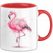 Flamingo Tier Tasse Geschenk Lustige Geschenkidee Spruch Rot Trendation