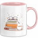 Bücherwurm Tasse Geschenk Lustige Geschenkidee Spruch Für Lese Liebhaber Rosa Trendation