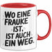 Frauke Tasse Geschenk Wo Eine Frauke Ist Ist Auch Ein Weg Geschenkidee Becher mit Name Rot Trendation