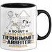 Tierheimmitarbeiter Geschenk Tasse So Gut Kann Nur Ein Tierheimmitarbeiter Aussehen Geschenkidee Kaffee-Becher Schwarz Trendation