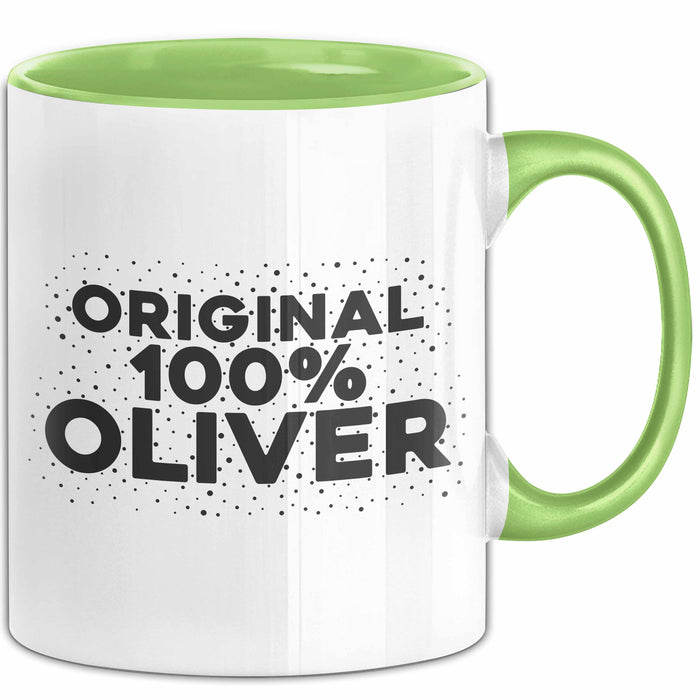 Oliver Tasse Original 100% Oliver Geschenk Grün Trendation