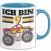 9. Geburtstag Geschenk Tasse Becher Jungs Trucks Geburtstagsgeschenk Ich Bin 9 Blau Trendation