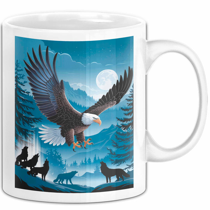 Adler Vogel Tasse Geschenk Lustige Geschenkidee Spruch Weiß Trendation