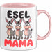 Esel Mama Tasse Geschenk Lustige Geschenkidee Spruch Esel Mama Rosa Trendation