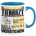 Tierarzt Geschenk Tasse Geschenkidee für Tierarzt Geburtstag Lustiger Spruch Ich Bin Tierarzt Ich Kann Es Dir Erklären Aber Nicht Für Dich Verstehen Funny Blau Trendation