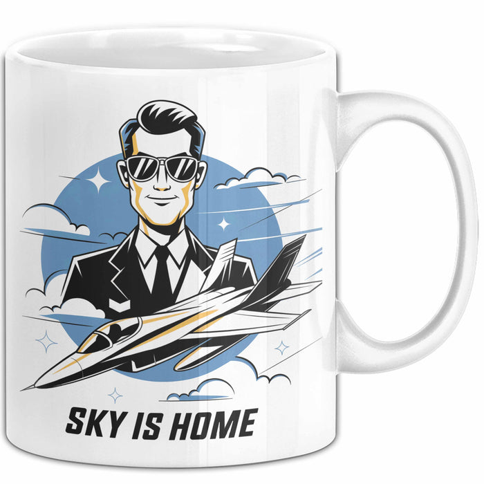 Pilot Tasse Geschenk Lustige Geschenkidee Spruch Für Luftfahrt Liebhaber Weiß Trendation