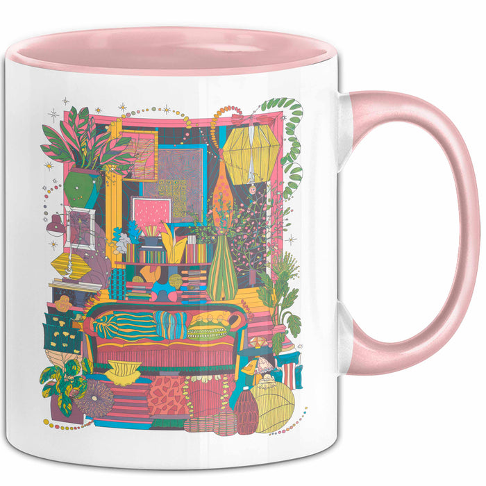 Maximalist Tasse Geschenk Lustige Geschenkidee Spruch Für Auffällige Deko Fans Rosa Trendation