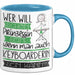 Keyboarderin Tasse Geschenk Spruch Wer Will Schon Prinzessin Sein Wenn Man Auch Keyboarderin Sein Kann Blau Trendation
