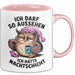 Sarkastische Eule Tier Kaffee Tasse Geschenk Lustige Geschenkidee Spruch Ich Darf So Aussehen Ich Hatte Nachtschicht Rosa Trendation