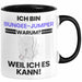 Bungee-Jumper Geschenk Tasse Lustiger Spruch Ich Bin Bungee-Jumper Warum Weil Ich Es Kann Geschenkidee Bester Bungee-Jumper Geburtstag Kaffee-Becher Trendation