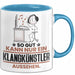 Klangkünstler Geschenk Tasse So Gut Kann Nur Ein Klangkünstler Aussehen Geschenkidee Kaffee-Becher Blau Trendation