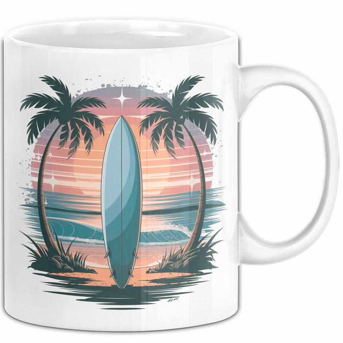 Surfer Tasse Geschenk Lustige Geschenkidee Spruch Für Wellen Jäger Weiß Trendation