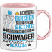 Schwager Geschenk Tasse Lustiger Spruch Erheben Sie Sich Der Schwager Betritt den Raum Rosa Trendation
