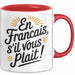 Französischlehrer Unterricht Tasse Geschenk Lustige Geschenkidee Spruch En Français S’Il Vous Plaît Rot Trendation