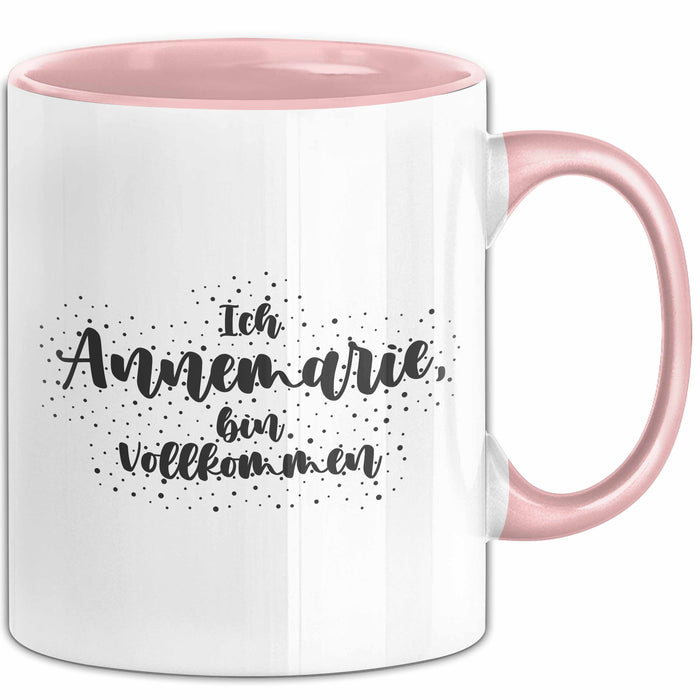 Annemarie Tasse Ich Annemarie, Bin Vollkommen Geschenk Rosa Trendation