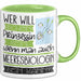 Meeresbiologin Tasse Geschenk Spruch Wer Will Schon Prinzessin Sein Wenn Man Auch Meeresbiologin Sein Kann Grün Trendation