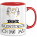 Geschenk für Rucksacktouristin Tasse Lustige Geschenkidee Geburtstag Ich Bin Rucksacktouristin Ich Darf Das Rot Trendation