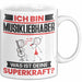 Musikliebhaber Tasse Geschenk für Musikliebhaber Geburtstag Lustiger Spruch Kaffee-Becher Was Ist Deine Superkraft Weiß Trendation