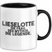 Lieselotte Tasse Lieselotte – Die Frau. Der Mythos. Die Legende. Geschenk Schwarz Trendation