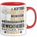 Gewichtheber Geschenk Tasse Lustiger Spruch Erheben Sie Sich Der Gewichtheber Betritt den Raum Rot Trendation
