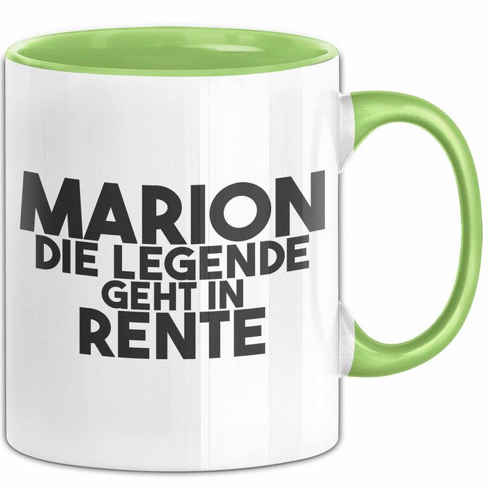 Marion Tasse Marion – Die Legende Geht In Rente Geschenk