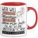 Slackline-Instruktorin Tasse Geschenk Spruch Wer Will Schon Prinzessin Sein Wenn Man Auch Slackline-Instruktorin Sein Kann Rot Trendation
