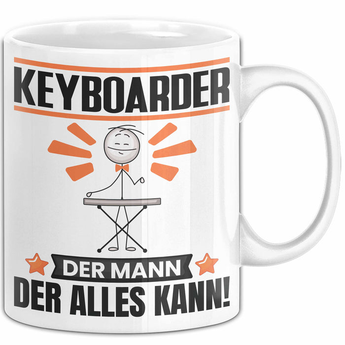 Keyboarder Tasse Geschenk für Keyboarder Der Mann Der Alles Kann Geschenkidee zum Geburtstag Weiß Trendation