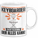 Keyboarder Tasse Geschenk für Keyboarder Der Mann Der Alles Kann Geschenkidee zum Geburtstag Weiß Trendation