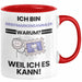 Briefmarkensammler Geschenk Tasse Lustiger Spruch Ich Bin Briefmarkensammler Warum Weil Ich Es Kann Geschenkidee Bester Briefmarkensammler Geburtstag Kaffee-Becher Rot Trendation
