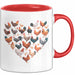 Huhn Tier Bauer Tasse Becher Geschenk Lustige Geschenkidee Spruch Hühnerherz Rot Trendation