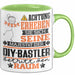 DIY-Bastler Geschenk Tasse Lustiger Spruch Erheben Sie Sich Der DIY-Bastler Betritt den Raum Grün Trendation