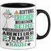 Abenteuerfilmer Geschenk Tasse Lustiger Spruch Erheben Sie Sich Der Abenteuerfilmer Betritt den Raum Schwarz Trendation