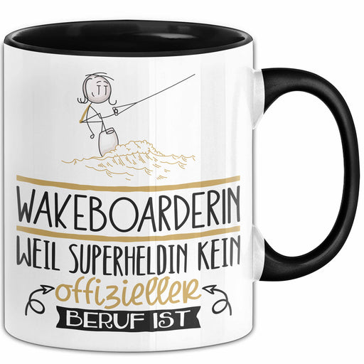 Wakeboarderin Geschenk Tasse Lustiger Spruch Wakeboarderin Weil Superheldin Kein Offizieller Beruf Ist Geschenkidee Trendation