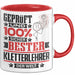 Kletterlehrer Geschenk Lustiger Spruch für Kletterlehrer Geschenkidee Bester Kletterlehrer Der Welt Rot Trendation
