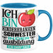 Kinderkrankenschwester Ausbildung Start Geschenk Tasse Ich Bin Kinderkrankenschwester In Der Ausbildung Ich Darf Das Kaffee-Becher Geschenkidee Blau Trendation