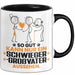 Schwiegergroßvater Geschenk Tasse So Gut Kann Nur Ein Schwiegergroßvater Aussehen Geschenkidee Kaffee-Becher Schwarz Trendation