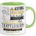 Tierpflegerin Tasse Geschenk Lustiger Spruch Bitte Erheben Sie Sich Seine Majestät Die Tierpflegerin Betritt Den Raum Grün Trendation
