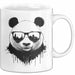 Panda Mit Sonnenbrille Tasse Geschenk Lustige Geschenkidee Spruch Weiß Trendation