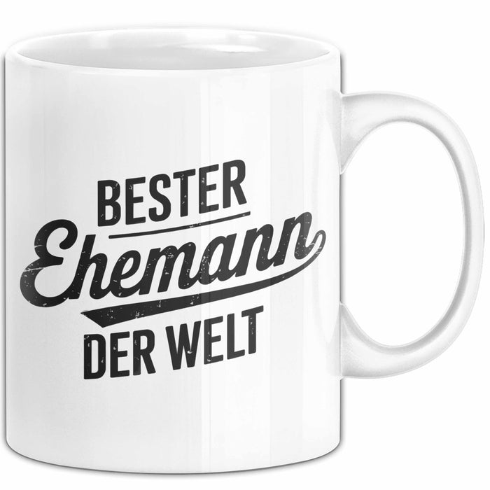 Guter Ehemann Verheiratete Männer Jungen Tasse Becher Geschenk Lustige Geschenkidee Spruch Bester Ehemann Der Welt Weiß Trendation