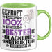 Slackline-Instruktor Geschenk Lustiger Spruch für Slackline-Instruktor Geschenkidee Bester Slackline-Instruktor Der Welt Grün Trendation