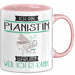 Pianistin Tasse Geschenk Ich Bin Pianistin Warum Weil Ich Es Kann Geschenkidee Geburtstag Rosa Trendation