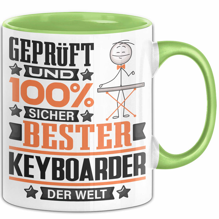 Keyboarder Geschenk Lustiger Spruch für Keyboarder Geschenkidee Bester Keyboarder Der Welt Grün Trendation