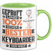 Keyboarder Geschenk Lustiger Spruch für Keyboarder Geschenkidee Bester Keyboarder Der Welt Grün Trendation