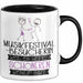 Musikfestival-Besucherin Weil Es Keinen Schöneren Beruf Gibt Tasse Geschenk für Eine Musikfestival-Besucherin Lustig Trendation
