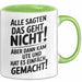 Ute Tasse Geschenk Alle Sagten Das Geht Nicht Aber Dann Kam Ute Und Hat Es Einfach Gemacht Geschenkidee Becher mit Name Grün Trendation