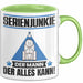 Serienjunkie Tasse Geschenk für Serienjunkie Der Mann Der Alles Kann Geschenkidee zum Geburtstag Grün Trendation
