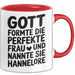 Hannelore Tasse Geschenk Gott Formte Die Perfekte Frau Hannelore Geschenkidee Rot Trendation