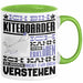 Kiteboarder Geschenk Tasse Lustige Geschenkdiee für einen Kiteboarder Geburtstag Ich Bin Kiteboarder Ich Kann Es Dir Erklären Aber Nicht Für Dich Verstehen Grün Trendation