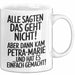 Petra-Marie Tasse Geschenk Alle Sagten Das Geht Nicht Aber Dann Kam Petra-Marie Und Hat Es Einfach Gemacht Geschenkidee Becher mit Name Weiß Trendation